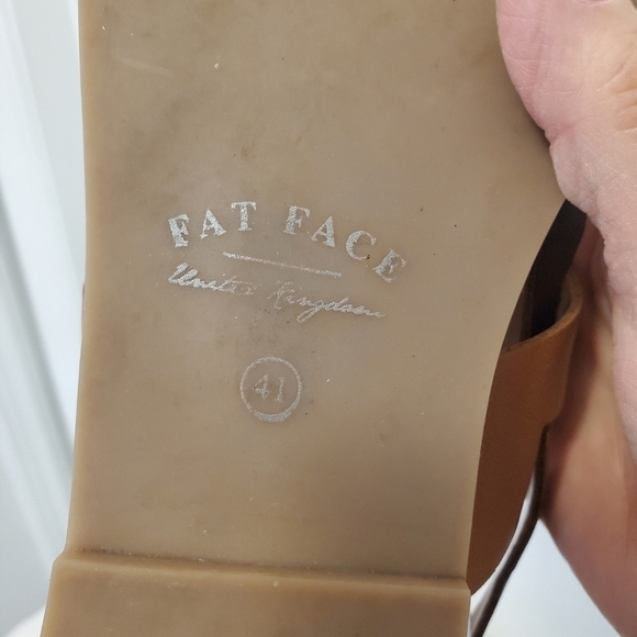 Fat Face Lyla Double Strap Buckle Close Leather Sandals Size 41, US 9/9.5 casual - Picture 10 of 15